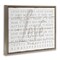 Stupell Industries Love Is Patient Grey on White Planked Look Framed Floater Canvas Wall Art